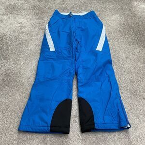Columbia Ski Snow Pants Boys Youth 14/16 Blue Straight Ankle Zip Nylon 29x27